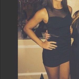 Black bodycon dress